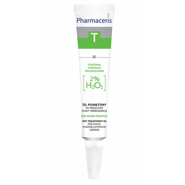 PHARMACERIS  T  zel punktowy na miejscowe zmiany mikrozapalne 2% H202 MEDI ACNE-POINTGEL, 10ml