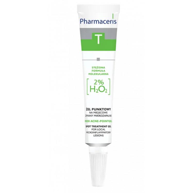 PHARMACERIS T zel punktowy na miejscowe zmiany mikrozapalne 2% H202 MEDI ACNE-POINTGEL, 10ml PHARMACERIS T zel punktowy na miejscowe zmiany mikrozapalne 2% H202 MEDI ACNE-POINTGEL, 10ml
