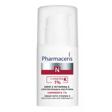 PHARMACERIS N  Krem z witamina K uszczelniającą naczynka CAPINON K 1%, 30ml