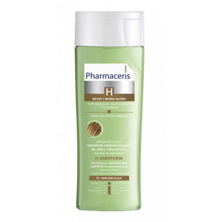 PHARMACERIS H specjalistyczny szampon normalizujacy do skóry łojotokowej, skłonnej do podrażnień H-SEBOPURIN, 250ml