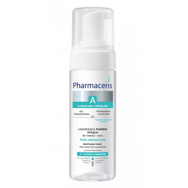 PHARMACERIS A Łagodzaca pianka myjaca do twarzy i oczu PURI-SENSILIUM, 150ml PHARMACERIS A Łagodzaca pianka myjaca do twarzy i oczu PURI-SENSILIUM, 150ml