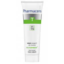 PHARMACERIS T kojacy krem SPF 15 do twarzy dla skory lojotokowej zaczerwienionej sklonnej do luszczenia OCTOPIROX, 30ml PHARMACERIS T kojacy krem SPF 15 do twarzy dla skory lojotokowej zaczerwienionej sklonnej do luszczenia OCTOPIROX, 30ml