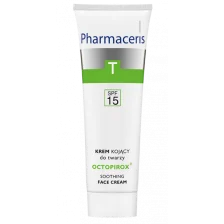 PHARMACERIS T kojacy krem SPF 15 do twarzy dla skory lojotokowej zaczerwienionej sklonnej do luszczenia OCTOPIROX, 30ml