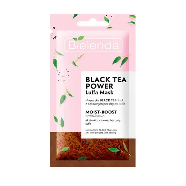 Bielenda LUFFA Black Tea nawilzajaca maseczka do twarzy 8g