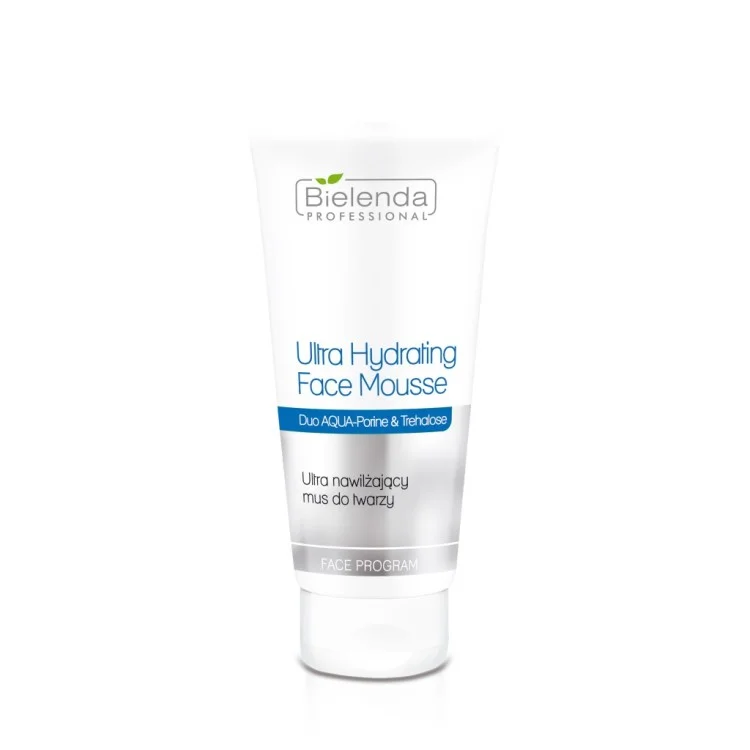 BIELENDA PROFESSIONAL DUO AQUA PORINE & TREHALOSE  Ultranawilzajacy mus do twarzy, 150g EXP: 08.2025