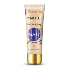 Bielenda MAKE-UP ACADEMIE Fluid matujący MATT, 2-BEŻOWY, 30ml Bielenda MAKE-UP ACADEMIE Fluid matujący MATT, 2-BEŻOWY, 30ml