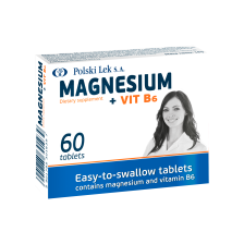 Polski Lek S.A. Magnez + Vit  B6 60 tabl. Polski Lek S.A. Magnez + Vit  B6 60 tabl.