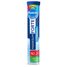Plusssz Magnesium Forte Complex Vitamin B6 na Stres Wzmocnienie Mięśni Tabletki Musujące 20 Sztuk Plusssz Magnesium Forte Complex Vitamin B6 na Stres Wzmocnienie Mięśni Tabletki Musujące 20 Sztuk