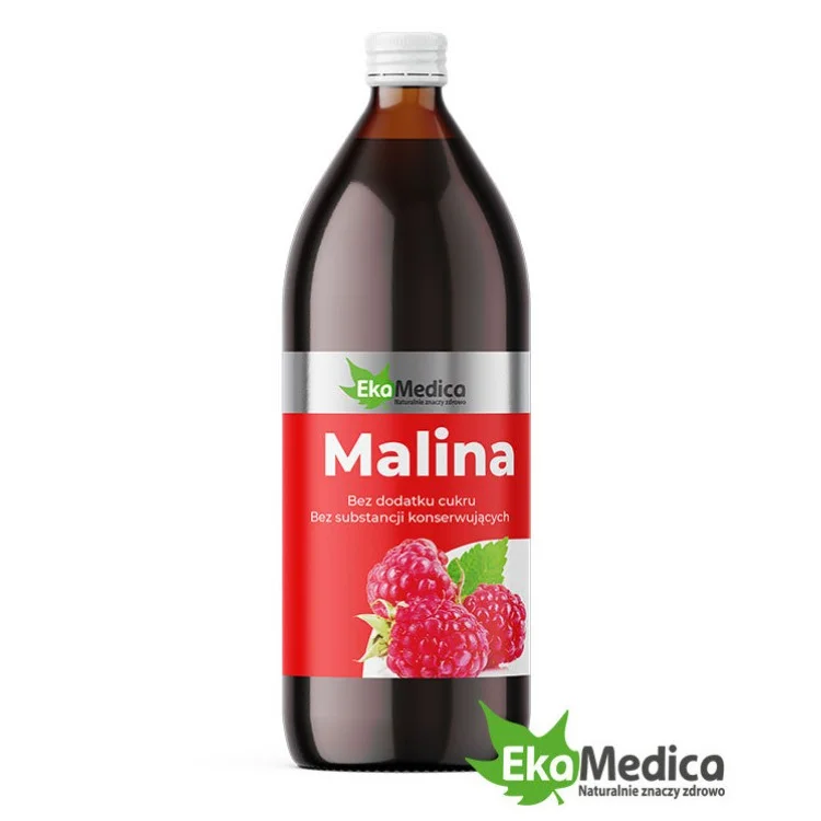 EkaMedica Naturalny 100% Sok z Owoców Malin 500ml EkaMedica Naturalny 100% Sok z Owoców Malin 500ml