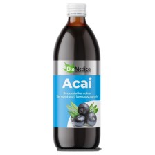 EkaMedica Naturalny 100% Sok z Jagód Acai 500ml EkaMedica Naturalny 100% Sok z Jagód Acai 500ml