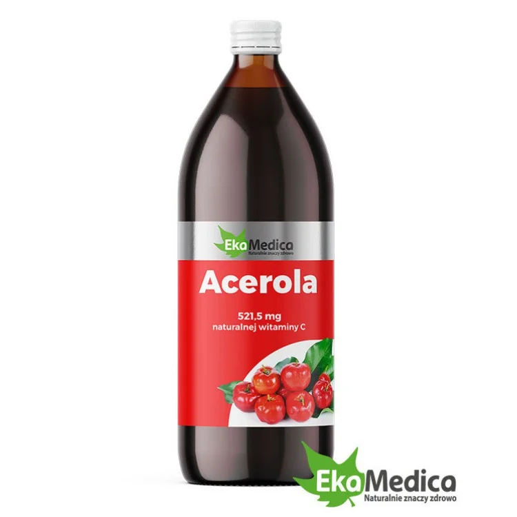 EkaMedica Naturalny Sok z Owoców Aceroli 500ml EkaMedica Naturalny Sok z Owoców Aceroli 500ml