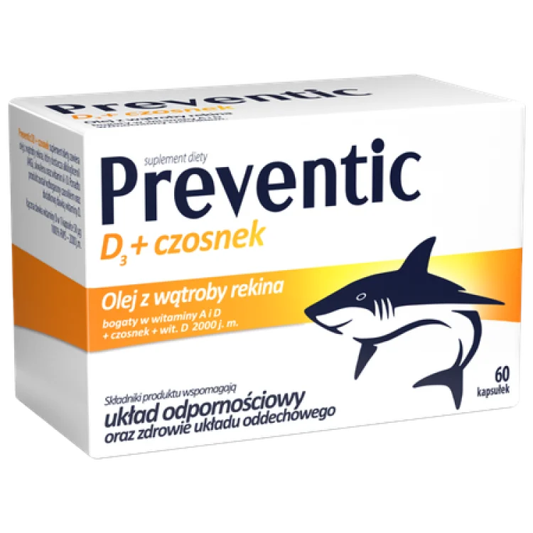 Preventic D3 Wspiera Układ Odpornościowy 60 Kapsułek