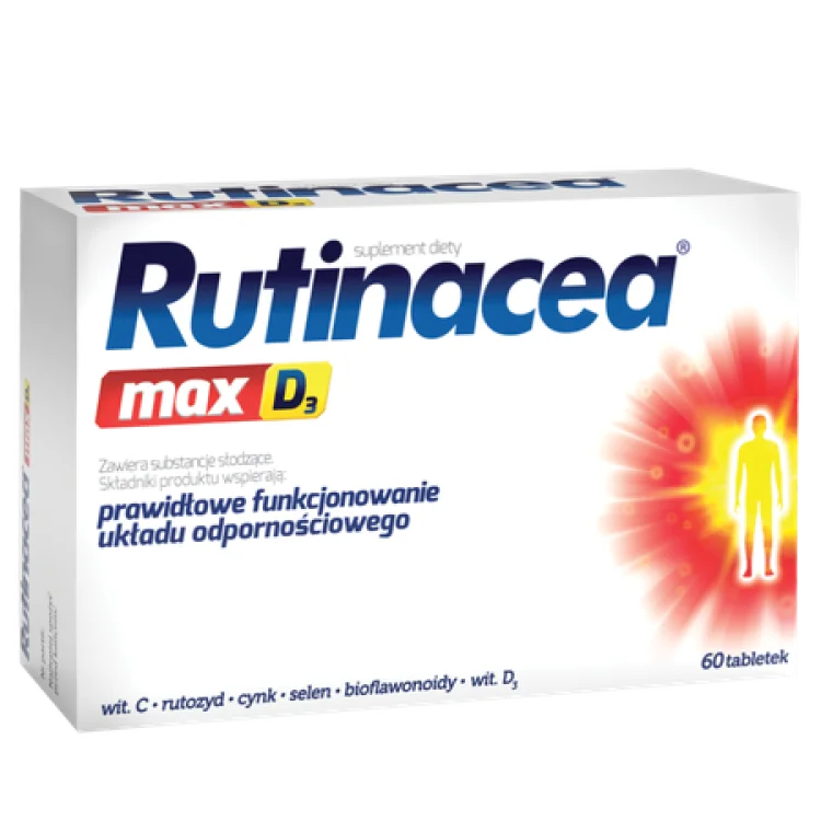 Rutinacea Max D3 Prawidłowe Funkcjonowanie Układu Odpornościowego 60 Tabletek Rutinacea Max D3 Prawidłowe Funkcjonowanie Układu Odpornościowego 60 Tabletek