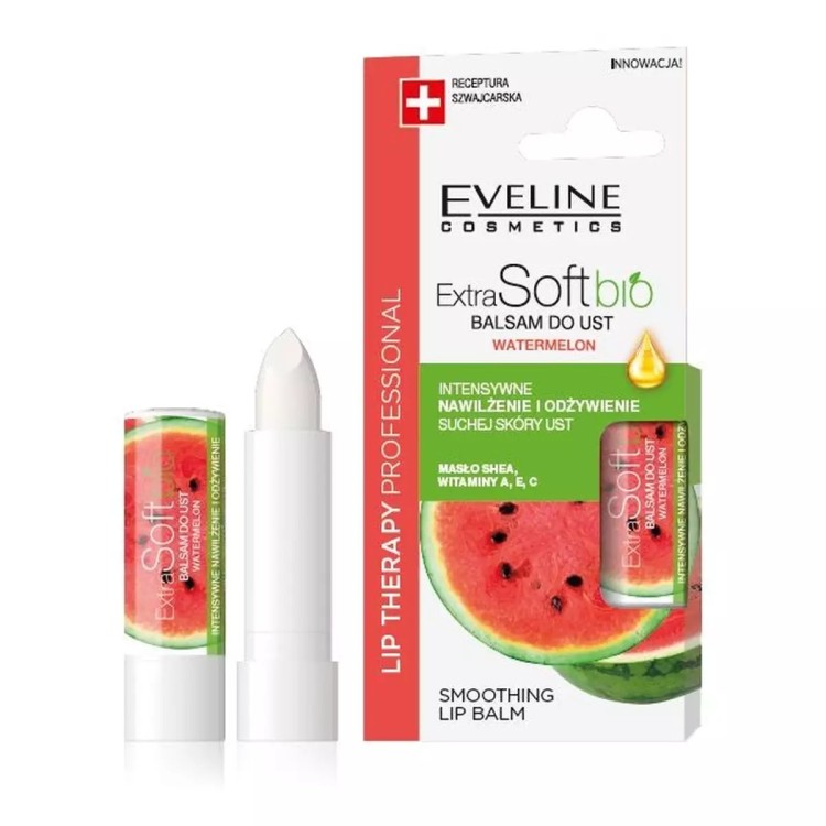 Eveline Lip Therapy Professional Nawilżający Balsam Ochronny do Ust z Arbuzem 4g Eveline Lip Therapy Professional Nawilżający Balsam Ochronny do Ust z Arbuzem 4g