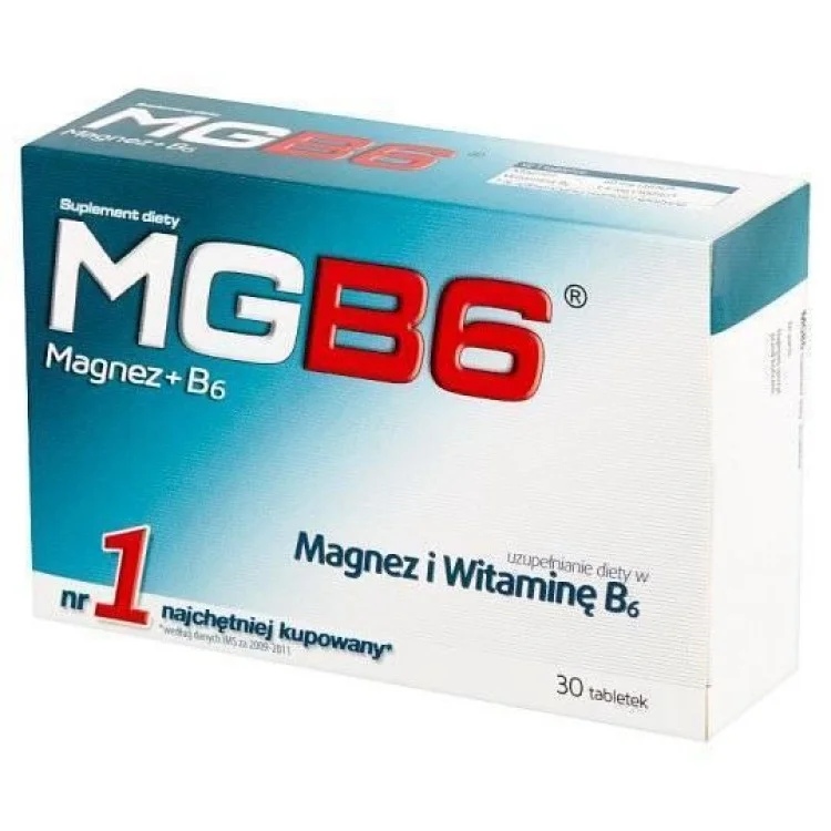 Aflofarm MgB6 Magnez+B6 30 tabletek Aflofarm MgB6 Magnez+B6 30 tabletek