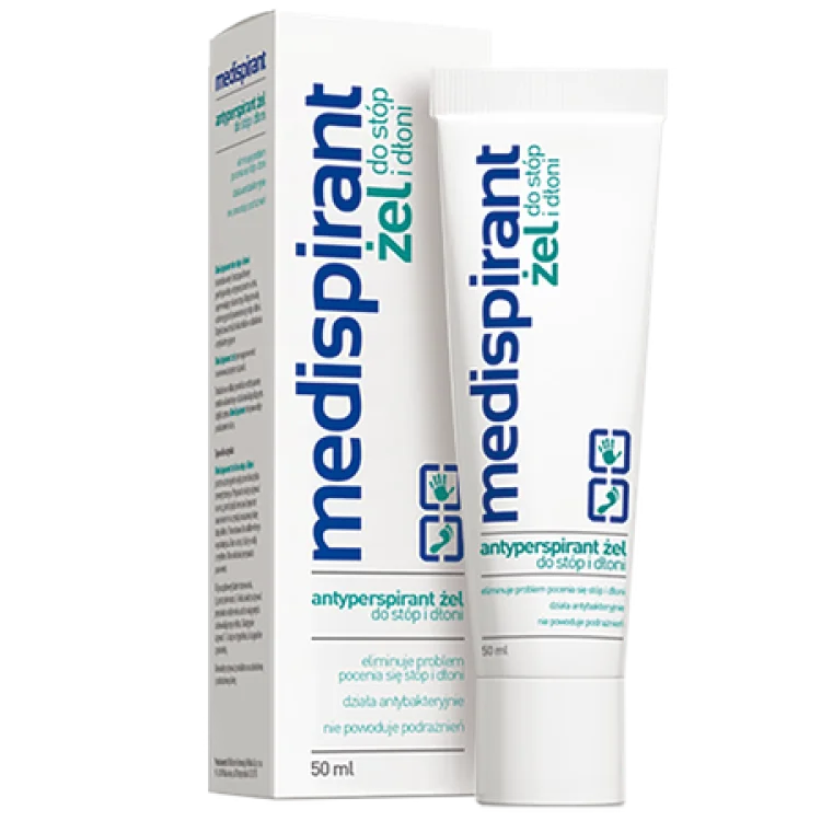 Medispirant Antyperspirant Żel do Stóp i Dłoni 50ml Medispirant Antyperspirant Żel do Stóp i Dłoni 50ml