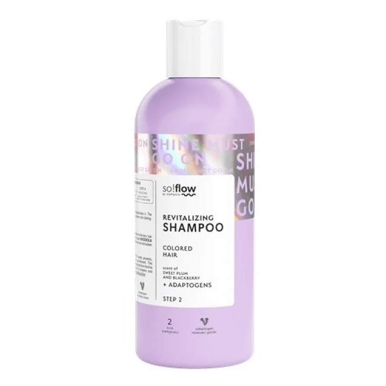 So!Flow Szampon Rewitalizujący i Nawilżający dla Włosów Farbowanych o Zapachu Jeżyny i Śliwki 400ml So!Flow Szampon Rewitalizujący i Nawilżający dla Włosów Farbowanych o Zapachu Jeżyny i Śliwki 400ml