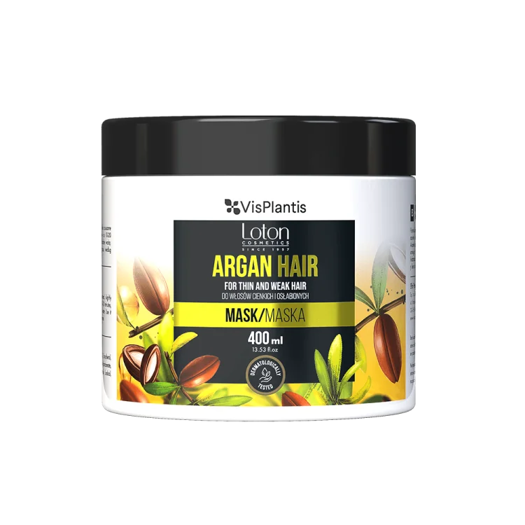 Vis Plantis Loton Argan Odżywcza Maska do Włosów Cienkich i Osłabionych 400ml Vis Plantis Loton Argan Odżywcza Maska do Włosów Cienkich i Osłabionych 400ml