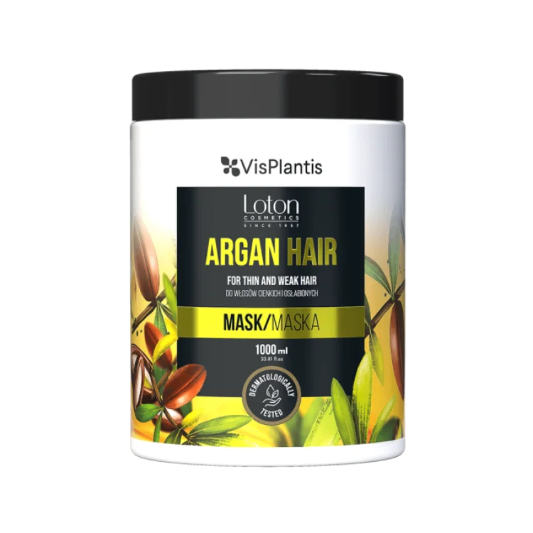 Vis Plantis Loton Argan Odżywcza Maska do Włosów Cienkich i Osłabionych 1000ml Vis Plantis Loton Argan Odżywcza Maska do Włosów Cienkich i Osłabionych 1000ml