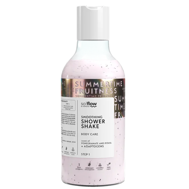 So!Flow by Vis Plantis Wygładzający Shake pod Prysznic Pitaja i Granat 400ml