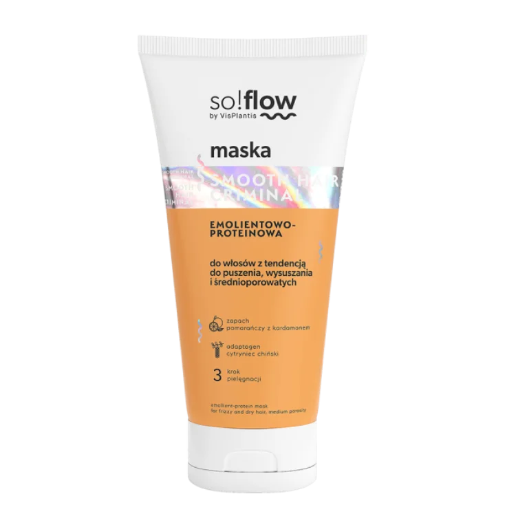 So!Flow by Vis Plantis Maska Emolientowo-Proteinowa do Włosów z Tendencją do Puszenia 200ml So!Flow by Vis Plantis Maska Emolientowo-Proteinowa do Włosów z Tendencją do Puszenia 200ml