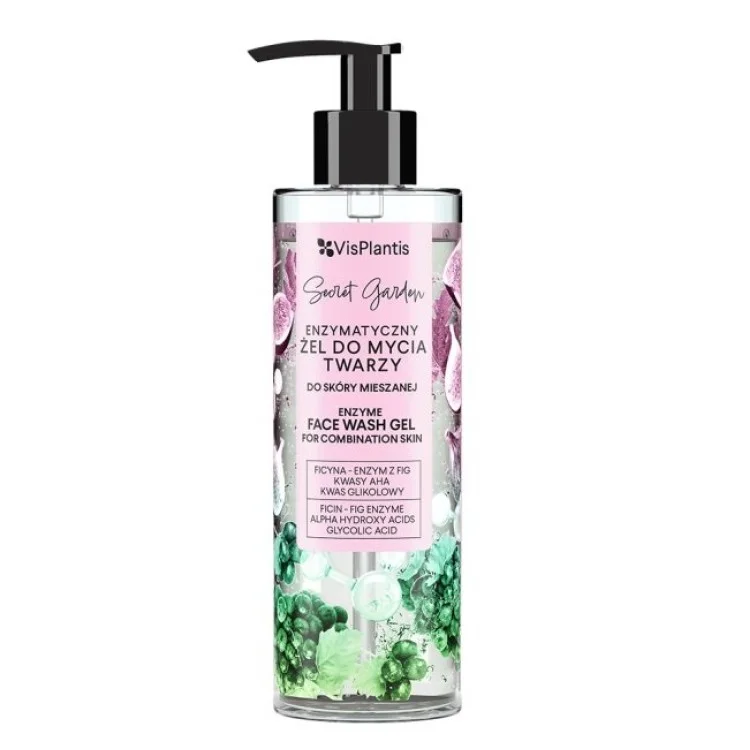 Vis Plantis Secret Garden Enzymatyczny Żel do Mycia Twarzy dla Skóry Mieszanej 200ml Vis Plantis Secret Garden Enzymatyczny Żel do Mycia Twarzy dla Skóry Mieszanej 200ml