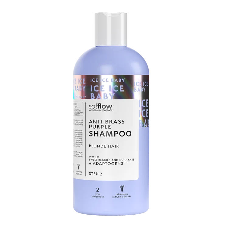 So!Flow Fioletowy Szampon Ochładzający Żółte Tony dla Włosów Blond 300ml So!Flow Fioletowy Szampon Ochładzający Żółte Tony dla Włosów Blond 300ml