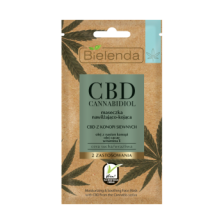 CBD Cannabidiol Maseczka nawilżająco-kojąca z CBD z konopi siewnych cera sucha / wrażliwa, 8g CBD Cannabidiol Maseczka nawilżająco-kojąca z CBD z konopi siewnych cera sucha / wrażliwa, 8g
