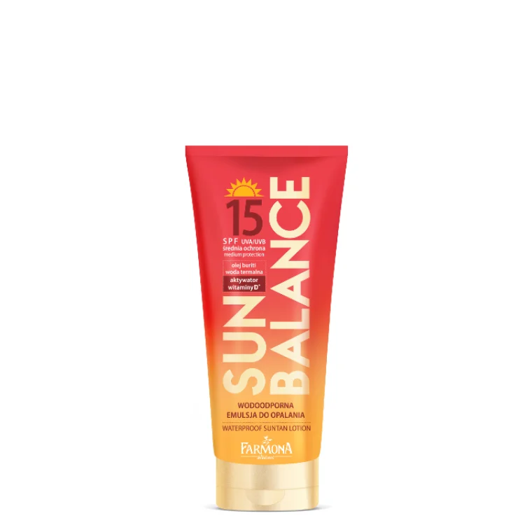 FARMONA SUN BALANCE Wodoodporna emulsja do opalania SPF15, 150ml FARMONA SUN BALANCE Wodoodporna emulsja do opalania SPF15, 150ml