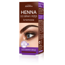 JOANNA HENNA KREMOWA DO BRWI I RZĘS- CIEMNY BRĄZ JOANNA HENNA KREMOWA DO BRWI I RZĘS- CIEMNY BRĄZ