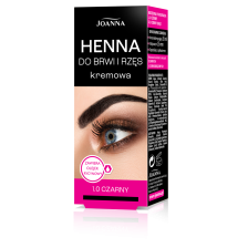 JOANNA HENNA KREMOWA DO BRWI I RZĘS- CZARNY JOANNA HENNA KREMOWA DO BRWI I RZĘS- CZARNY
