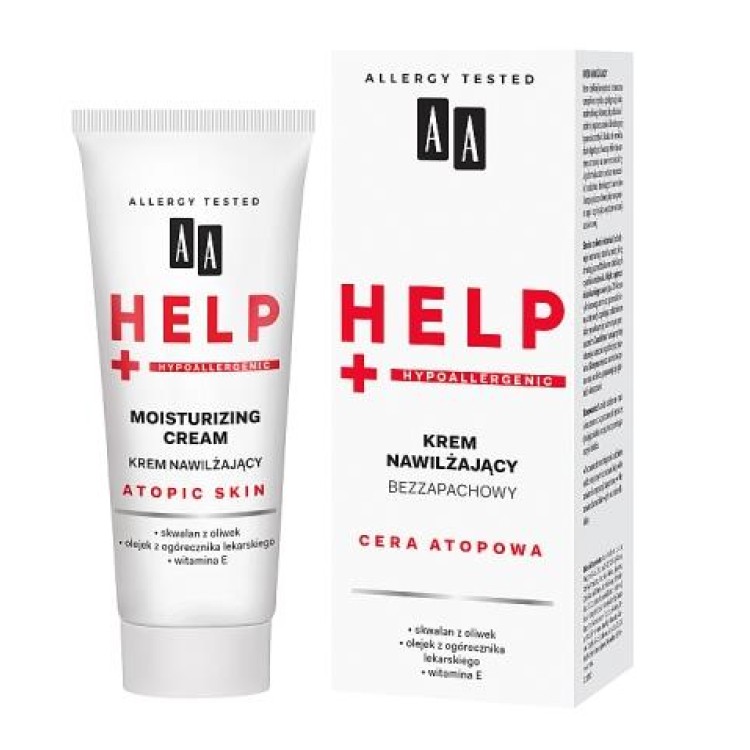 AA HELP nawilżający krem do twarzy dla skóry atopowej 50 ml AA HELP nawilżający krem do twarzy dla skóry atopowej 50 ml