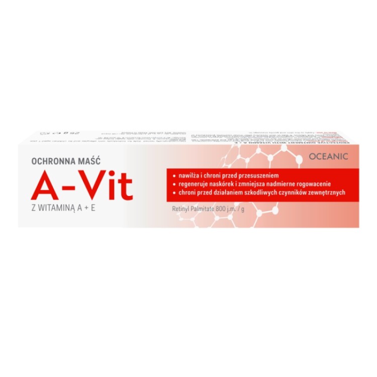 OCEANIC A-Vit Ochronna maść z witaminą A + E 25g OCEANIC A-Vit Ochronna maść z witaminą A + E 25g