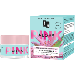 AA PINK ALOES Intensywnie nawilżający żelowy krem na dzień 50 ml