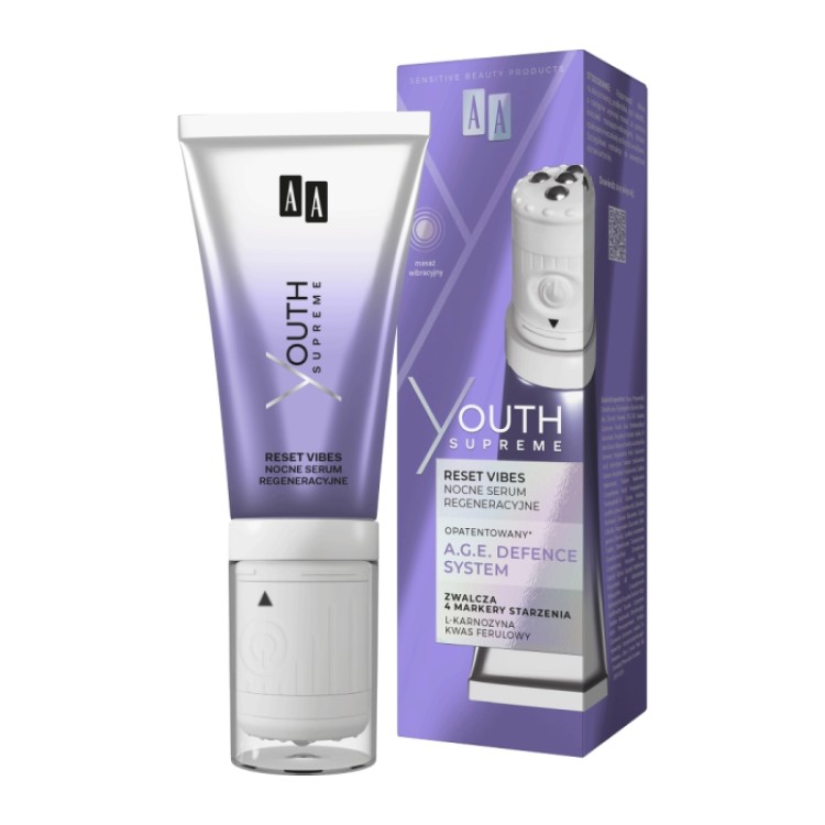 AA YOUTH SUPREME Reset Vibes Nocne serum regeneracyjne 30ml