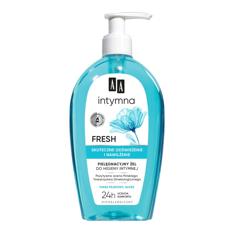 AA INTYMNA OCHRONA I PIELĘGNACJA FRESH ŻEL DO HIGIENY INTYMNEJ DOZOWNIK 300 Ml