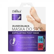 LBIOTICA ZŁUSZCZAJĄCA MASKA DO STÓP 40 ML W POSTACI NASĄCZONYCH SKARPETEK 1 para