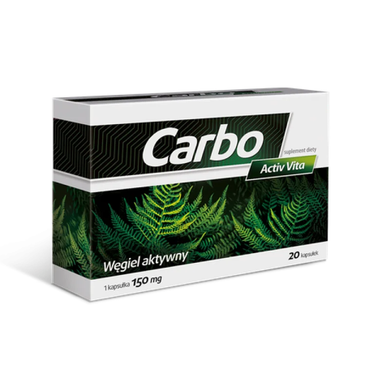 Aflofarm Carbo Activ Vita 20 kapsułek Aflofarm Carbo Activ Vita 20 kapsułek