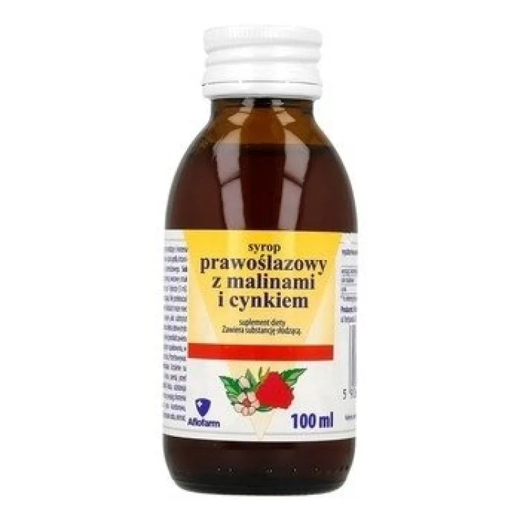 AFLOFARM SYROP PRAWOŚLAZOWY Z MALINAMI I CYNKIEM 100ML AFLOFARM SYROP PRAWOŚLAZOWY Z MALINAMI I CYNKIEM 100ML