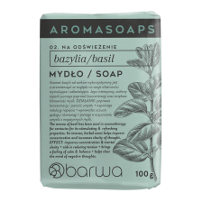 BARWA AROMA SOAPS Mydło w kostce bazylia 100 g BARWA AROMA SOAPS Mydło w kostce bazylia 100 g