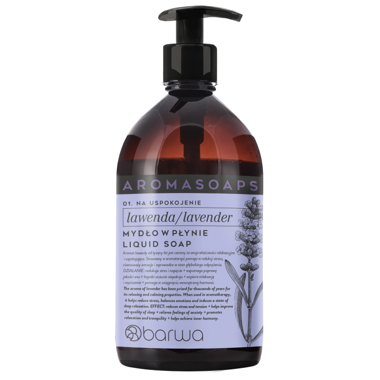 BARWA AROMA SOAPS Mydło w płynie lawenda 500 ml BARWA AROMA SOAPS Mydło w płynie lawenda 500 ml