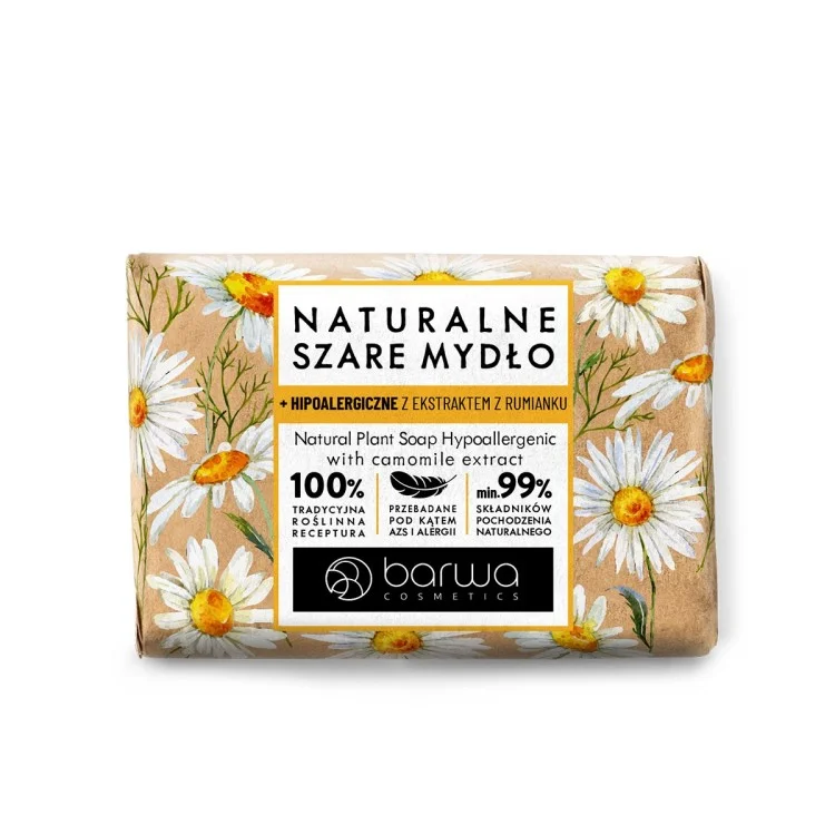 NATURALNE SZARE MYDŁO Z EKSTRAKTEM Z RUMIANKU 90 G NATURALNE SZARE MYDŁO Z EKSTRAKTEM Z RUMIANKU 90 G