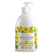 BARWA HIPOALERGICZNA HIPOALERGICZNE TRADYCYJNE POLSKIE SZARE MYDŁO W PŁYNIE Z OLEJKIEM Z WIESIOŁKA 500ML