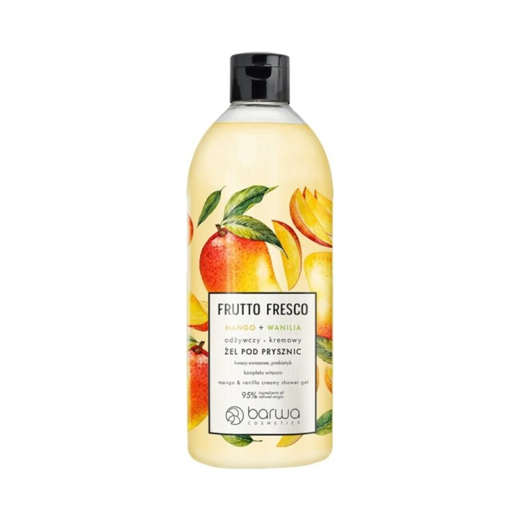 BARWA Frutto Fresco mango wanilia kremowy żel pod prysznic 480ml