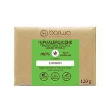 BARWA HIPOALERGICZNA HIPOALERGICZNE TRADYCYJNE POLSKIE SZARE MYDŁO Z OLEJEM Z KONOPI 100G BARWA HIPOALERGICZNA HIPOALERGICZNE TRADYCYJNE POLSKIE SZARE MYDŁO Z OLEJEM Z KONOPI 100G