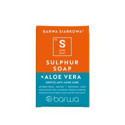 BARWA SIARKOWA Mydło siarkowe antytrądzikowe z aloesem 100g