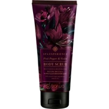 BARWA SPA EXPERIENCE NAWILŻAJĄCO - REGENERUJĄCY PEELING DO CIAŁA PINK PEPPER & VIOLET 180ml BARWA SPA EXPERIENCE NAWILŻAJĄCO - REGENERUJĄCY PEELING DO CIAŁA PINK PEPPER & VIOLET 180ml