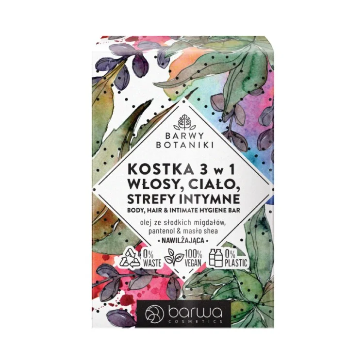 BARWA NAWILŻAJĄCA KOSTKA 3W1 BOTANIKI 100g BARWA NAWILŻAJĄCA KOSTKA 3W1 BOTANIKI 100g