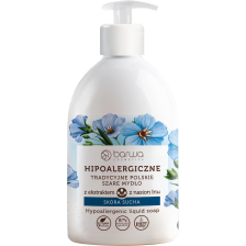 BARWA HIPOALERGICZNA HIPOALERGICZNE TRADYCYJNE POLSKIE SZARE MYDŁO W PŁYNIE Z EKSTRAKTEM Z LNU 500ML