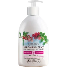 BARWA HIPOALERGICZNA HIPOALERGICZNY ŻEL DO HIGIENY INTYMNEJ Z EKSTRAKTEM Z ŻURAWINY 500ML
